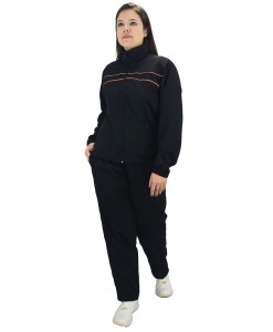 Conjunto Agasalho Feminino Tactel com Elastano Butu Biru Preto